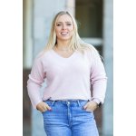 Italy fashion Dámský svetr COCOA Šalvějová, – Zboží Dáma