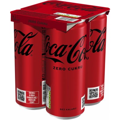 Coca Cola Zero 4 x 330 ml – Sleviste.cz