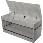 Diversa dřevěné terárium beton 80 x 50 x 62 cm – Zboží Dáma