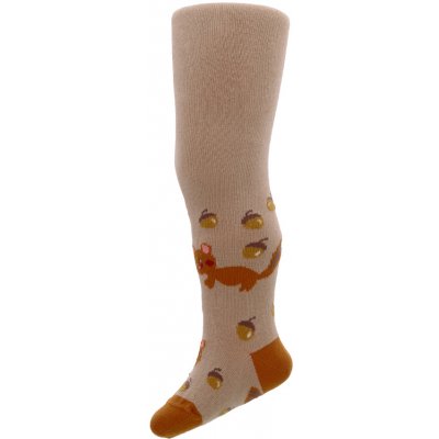 Wola Kojenecké vzorované punčocháče V LESE béžové – Zboží Dáma