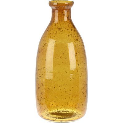 Home Styling Collection Skleněná láhev, průměr 10 cm, žlutá – Zboží Dáma