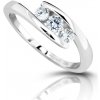 Prsteny Modesi Stříbrný prsten se zirkony M13075
