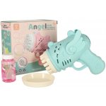 Pistole na mýdlové bubliny s křídly modrá – Zboží Mobilmania