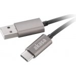 Akasa AK-CBUB32-10GR USB 2.0 A - USB Typ-C, 1m, šedý – Zbozi.Blesk.cz