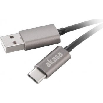 Akasa AK-CBUB32-10GR USB 2.0 A - USB Typ-C, 1m, šedý