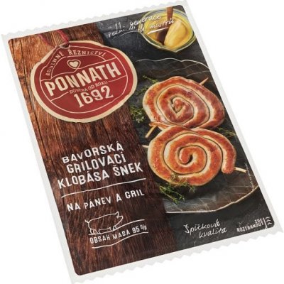 Ponnath Bavorská grilovací klobása šnek 200 g – Zboží Dáma