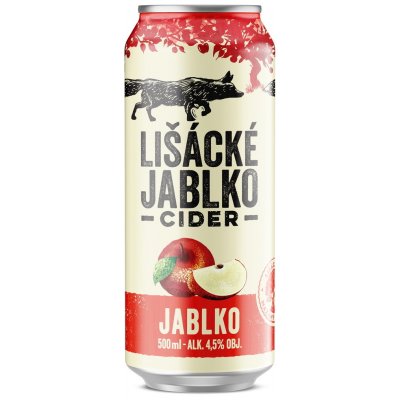 Lišácké jablko cider jablko 6 x 0,5 l (plech) – Zboží Mobilmania