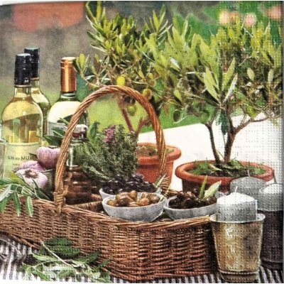 Ubrousek 33x33cm Bylinky 20ks – Zboží Mobilmania