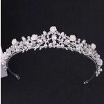 Naishide Jewelry svatební korunka do vlasů ROSE stříbrná – Sleviste.cz