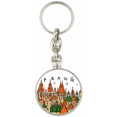 Klíčenka s motivem Prahy - věže – Zboží Dáma