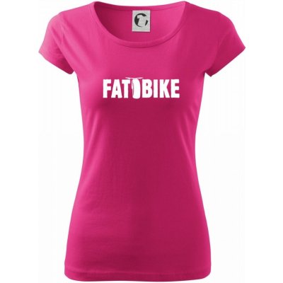 Fat bike nápis Pure dámské triko Purpurová – Zboží Mobilmania