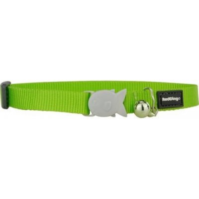 Red Dingo obojek pro kočky Lime 12 mm – Zboží Dáma