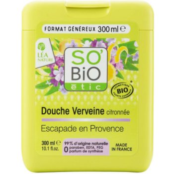 SO´BIO Bio sprchový gel zelený citron-guarana 300 ml