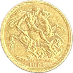 The Royal Mint zlatá mince Sovereign 1889 7,32 g