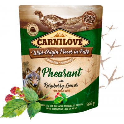 Carnilove Dog Pouch Paté Pheasant with Raspberry Leaves 300 g