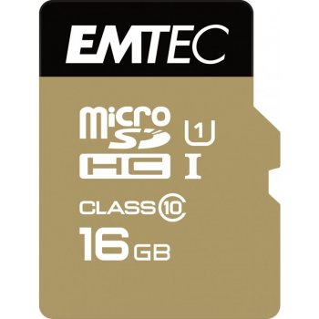 Emtec microSDHC 16 GB Class 10 Gold+ ECMSDM16GHC10GP