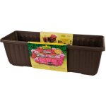 Plastia Samozavlažovací truhlík SIESTA LUX 80x20x19 cm hnědý – Zboží Mobilmania