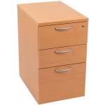 Manutan Expert 72 x 42 x 60 - 80 cm 3 zásuvky buk – Zboží Dáma