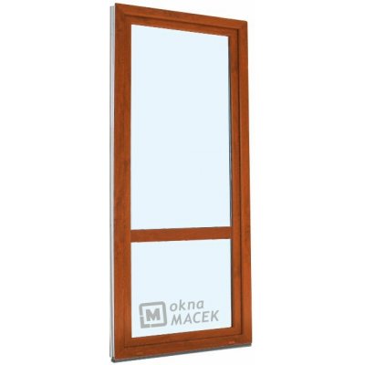 Kömmerling balkonové dveře 70 AD s příčkou levé zlatý dub/zlatý dub 70 x 200 cm s klikou+ PVC rám – Hledejceny.cz