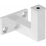 Feldmann Nerezový držák madla zábradlí s plochou podstavou 51261-240 brus, hranatý, na zeď 51261-240 – Sleviste.cz