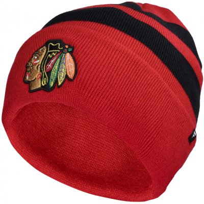 Fanatics CHICAGO BLACKHAWKS SWIPE CUFFED BEANIE Červená Černá Zlatá – Hledejceny.cz