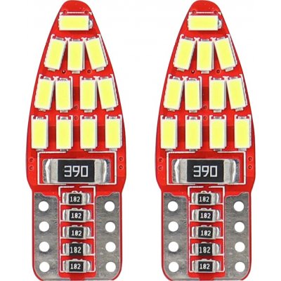 LED CANBUS 24SMD 3014 T10e (W5W) White 12V, AMiO 01285 – Hledejceny.cz