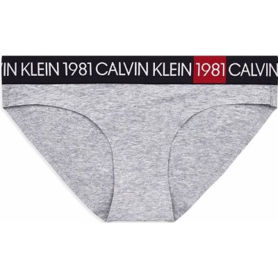 Calvin Klein Dámské kalhotky QF6580 Šedá – Zboží Mobilmania