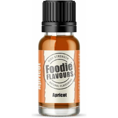 Foodie Flavours Přírodní koncentrované aroma 15 ml meruňka – Zboží Dáma