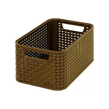 CURVER Úložný box "RATTAN STYLE2" - S - dark mocha