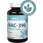Vitaking NAC-390 N-acetyl-L-cysteine 390 mg 120 kapslí – Hledejceny.cz