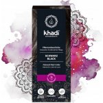 Khadi rostlinná barva na vlasy černá 100 g – Zboží Dáma