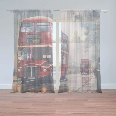 Sablio Záclony Londýn Double-decker 2: 2ks 150x250cm – Hledejceny.cz