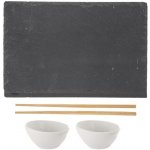 Excellent Sushi set porcelán/břidlice/bambus sada 7ks KO-210000100 – Zboží Dáma