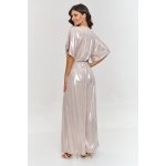 Makadamia dámský společenský overal M884 světlo béžový – Hledejceny.cz