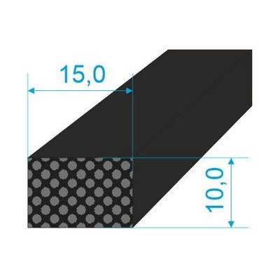 021015 Profilové těsnění 10x15 plné | Zboží Auto