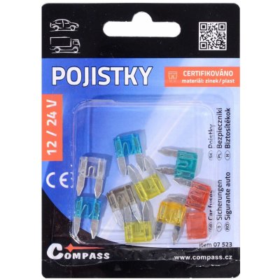 Compass Pojistky nožové MINI 10 ks – Zboží Mobilmania