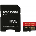 Transcend microSDHC 16 GB UHS-I U1 TS16GUSDHC10U1 – Zbozi.Blesk.cz