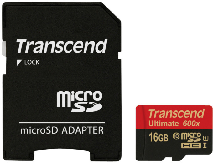 Transcend microSDHC 16 GB UHS-I U1 TS16GUSDHC10U1