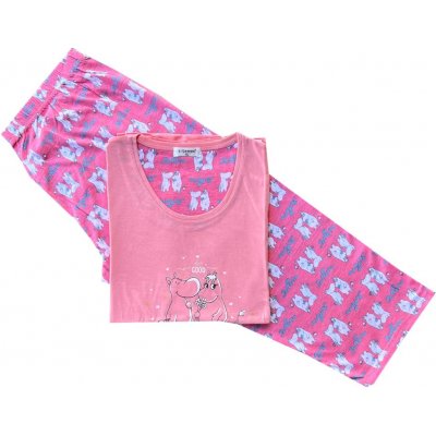 C-Lemon Good dámské pyžamo krátké s 3/4 nohavicemi růžové – Zboží Mobilmania
