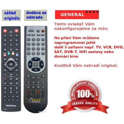 Dálkový ovladač General Vantage 1100, 7100, 8000 – Zboží Živě