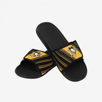 Foco Pánské pantofle Pittsbgurgh Penguins Legacy Velcro Sport Slide Slipper