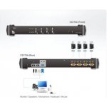 Aten CS-1754 KVM 4/1 USB 19'' PS/2 Audio PC, MAC, SUN – Zbozi.Blesk.cz