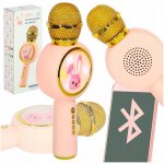KIK KX3381 Karaoke Bluetooth mikrofon králiček 800mAh růžový – Sleviste.cz
