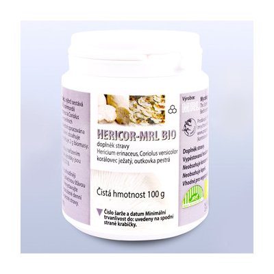 MRL Hericor Hericium a Coriolus MRL Bio mycélium biomasa 100 g