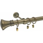 KovovégarnýžeCZ Colosseo elegance 25 mm Jednořadá Kroužky s žabkou mosaz antik 300 cm – Zboží Mobilmania