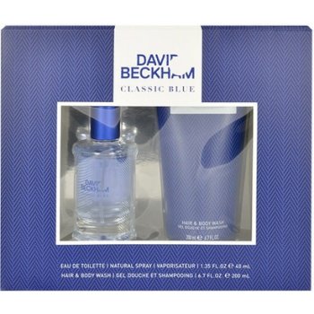 David Beckham Classic Blue EDT 40 ml + 200 ml sprchový gel dárková sada