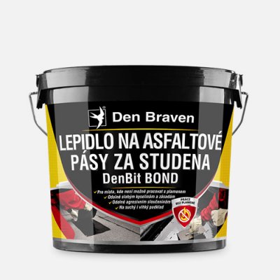 Den Braven Lepidlo na asfaltové pásy za studena DenBit BOND, kbelík 5 kg, černé – Zboží Mobilmania