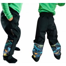 Ellem jarní chlapecké softshellové kalhoty Agaron Dinosauři