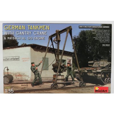 MiniArt German Tankmen w/ Gantry Crane&Maybach HL 120 35350 1:35