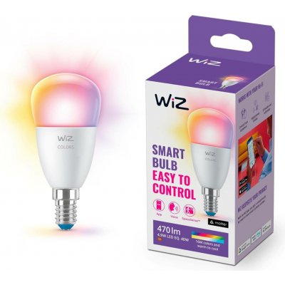 WiZ LED žárovka E14 P45 4,9W 40W 470lm 2200-6500K RGB IP20, stmívatelná – Hledejceny.cz